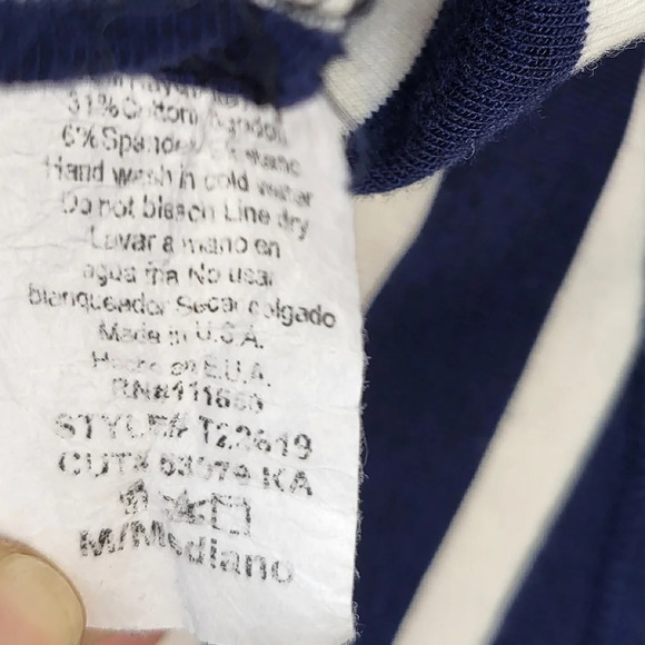 Carly Jean Los Angeles Nautical Striped Long Sleeve Shirt - Picture 7 of 7